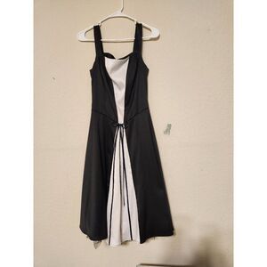 Prom dress black and white ruffles